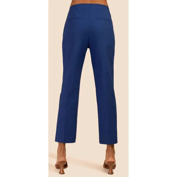 NWT Trina Turk Ishana Blue Tailored Pants-sz 6 - Picture 2 of 13